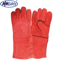 NMSAFETY guantes de trabajo de soldadura de cuero de vaca